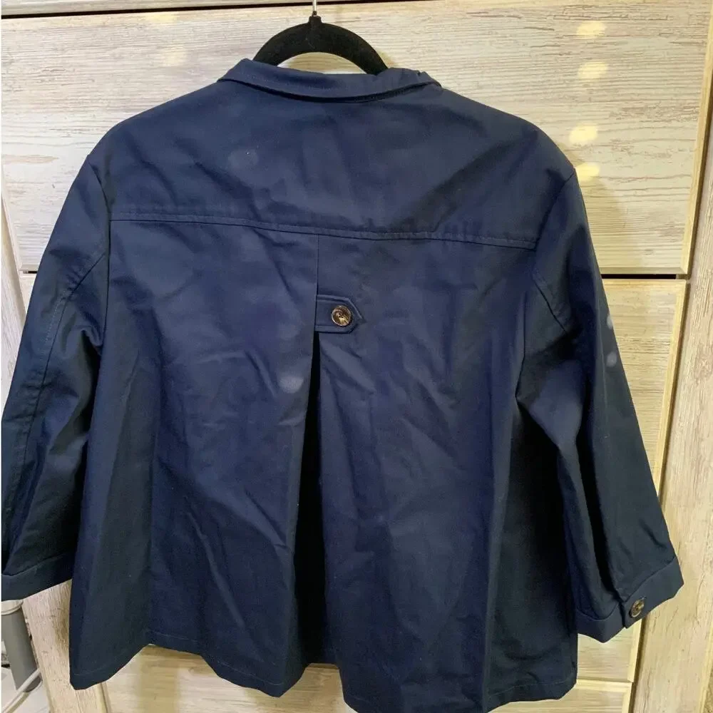 Amour Vert Ambrie Navy Canvas Utility Jacket - Size L - NWT - Picture 4 of 5